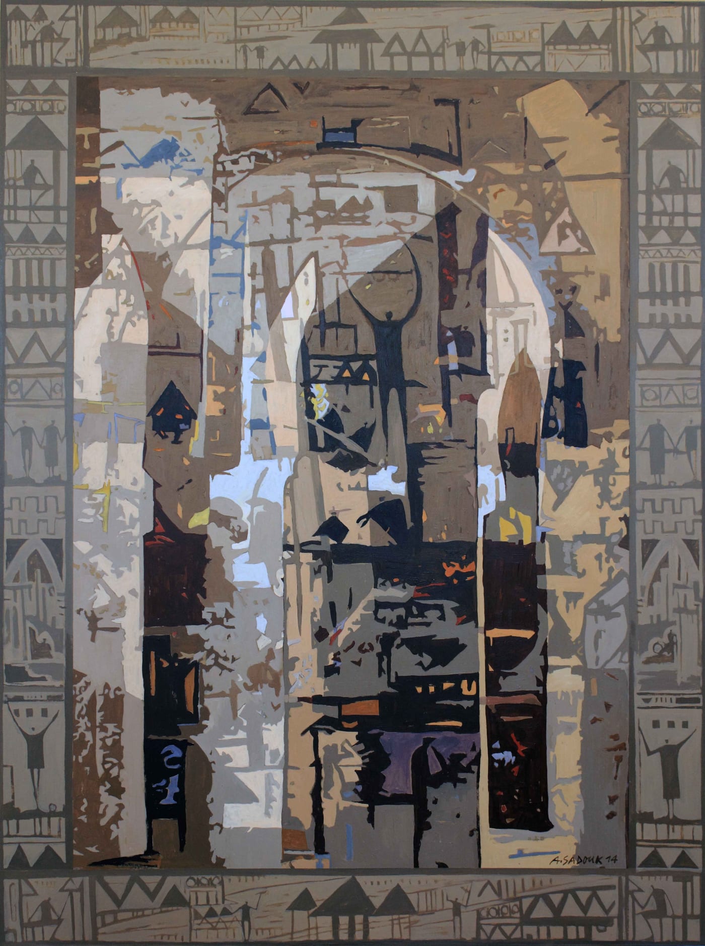 Abdallah Sadouk, La porte du temple, 2014