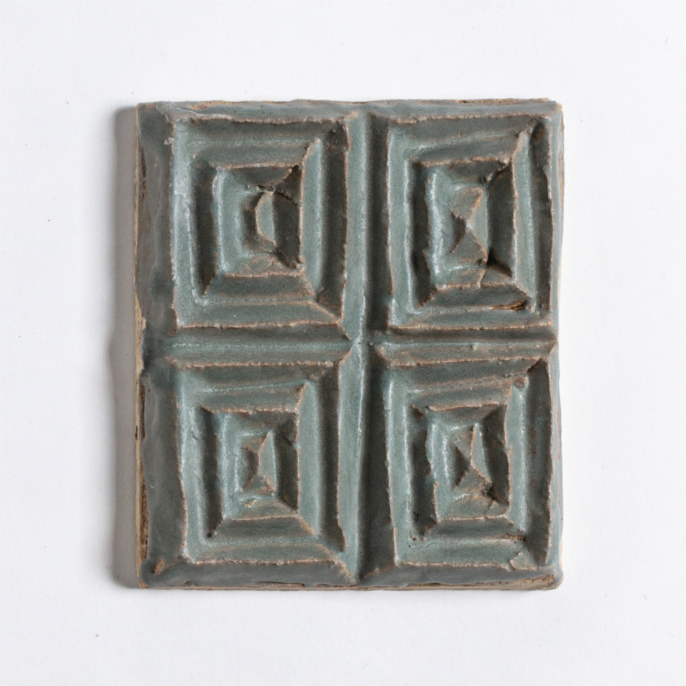 Design: Squares Glaze: Sage
