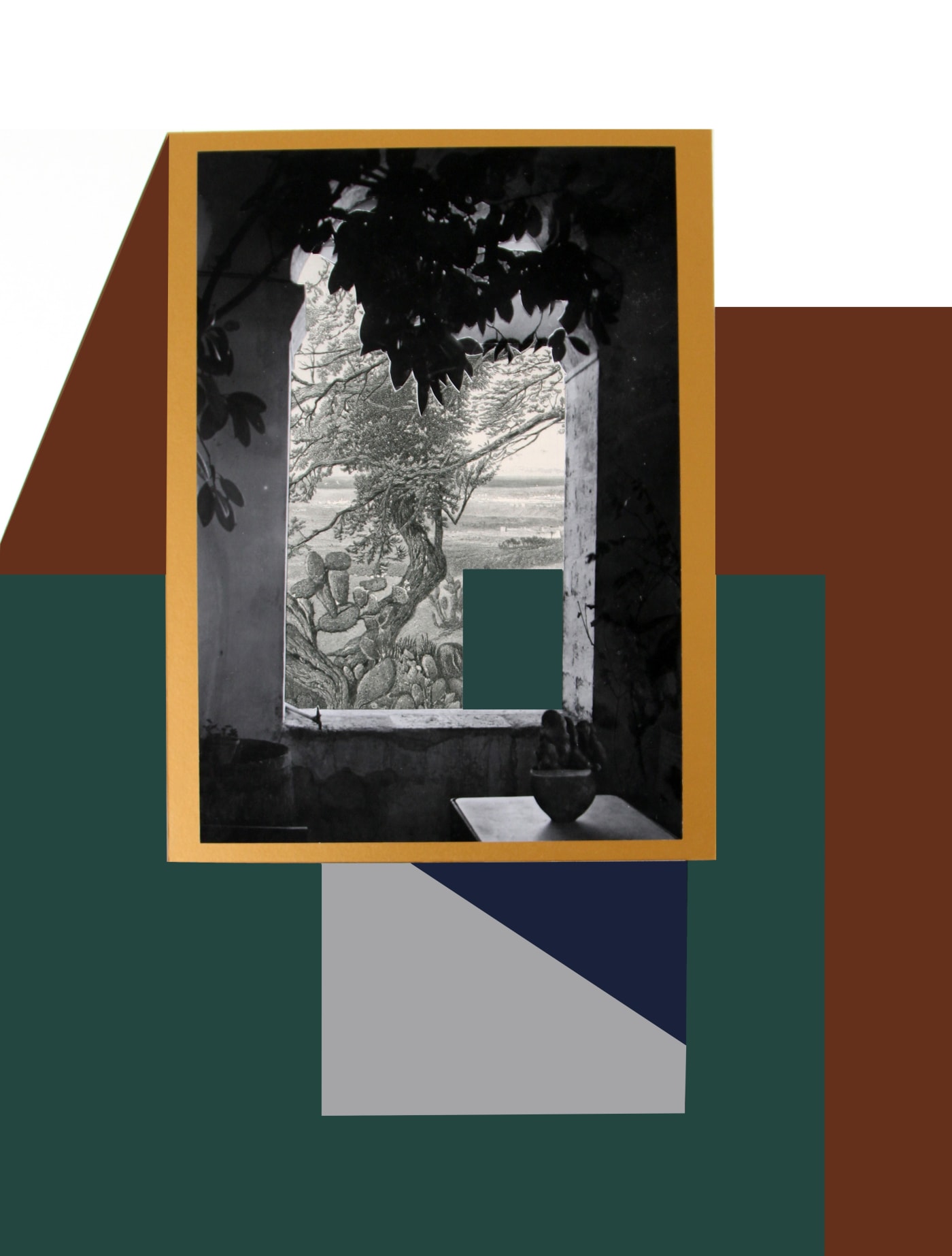Gaza Series 1# C-Print Archival Photography Collage on fine art paper on wood. 105 x 80 2017