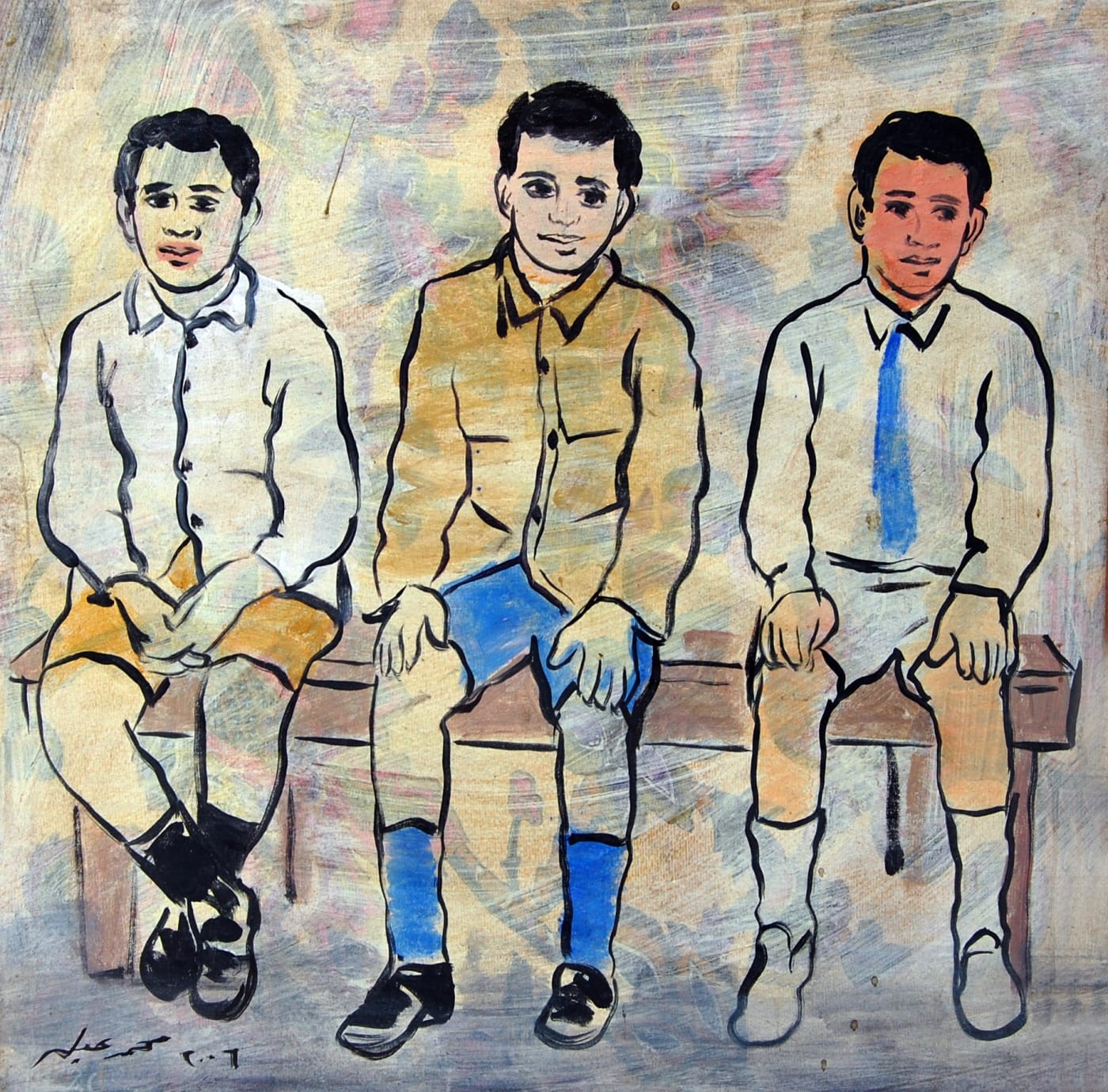 Boys, 2006 Acrylic on Canvas 50 x 50 cm