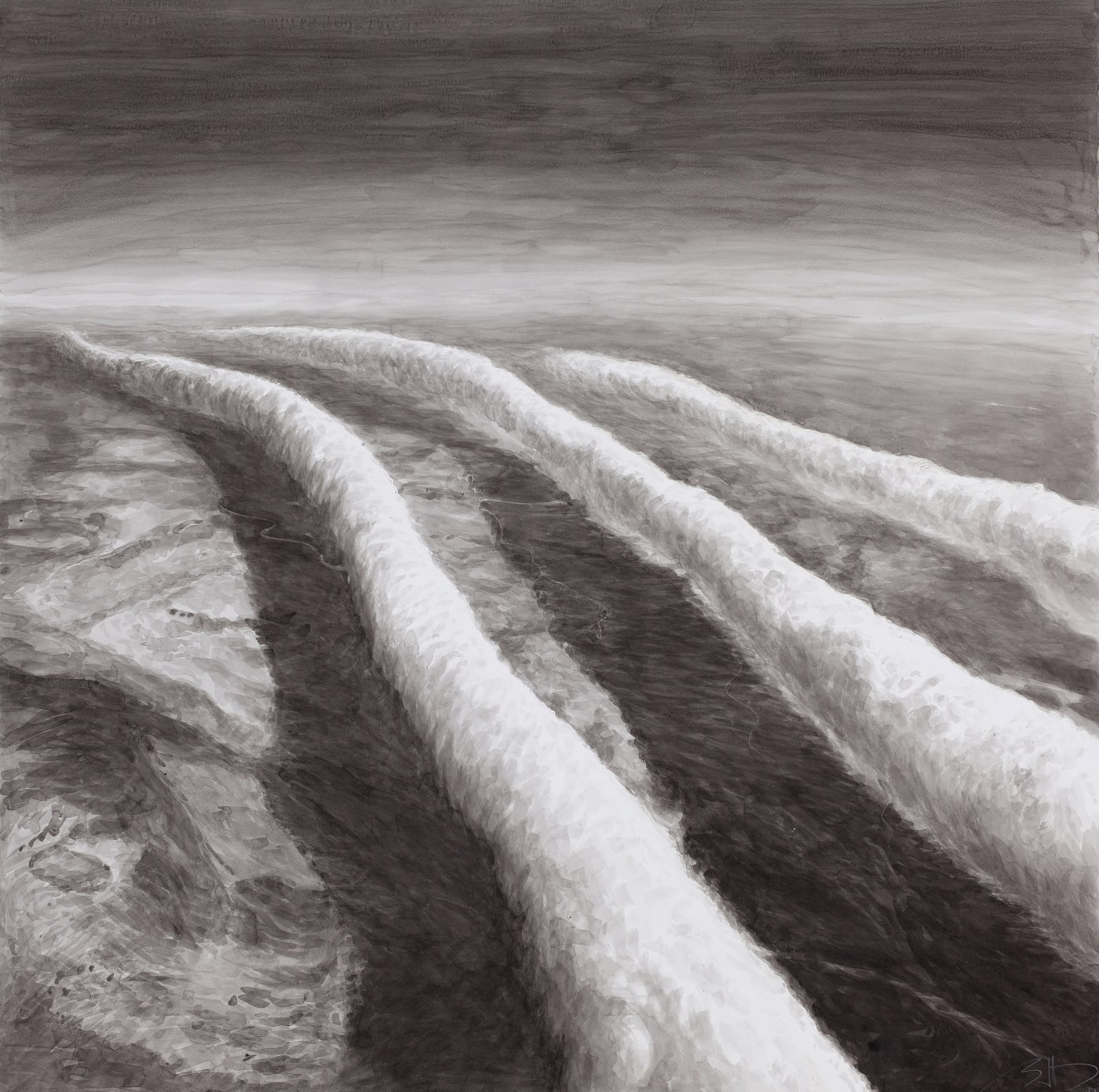 Ricardo van Steen Céu 07 [Sky 07], 2013 watercolor on paper 140 x 140 cm