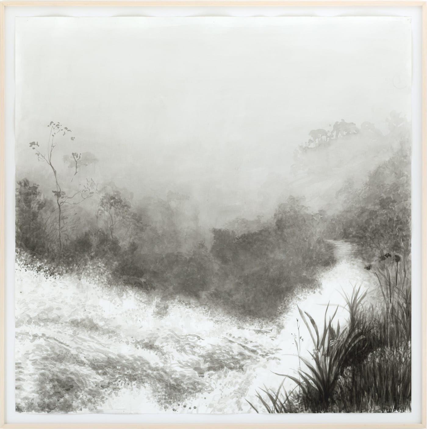 Ricardo van Steen Sem título, 2019 aquarela sobre papel puro algodão 150 x 150 cm Série: Escapes
