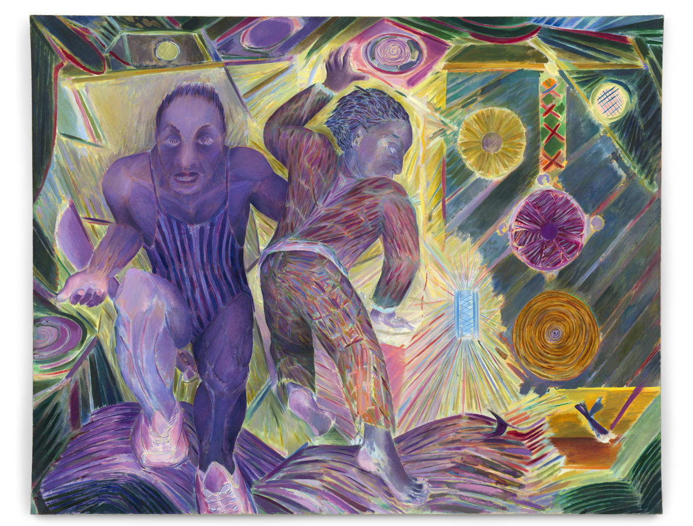 Denzil Forrester Jungleheart, 1995 Oil on canvas, 153.2 x 196.2cm (60 1/4 x 77 1/4in)