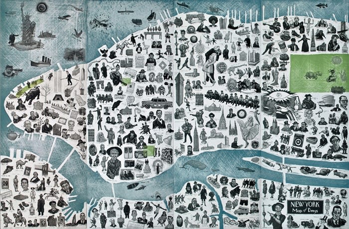 Mychael Barratt, 'New York Map of Days'