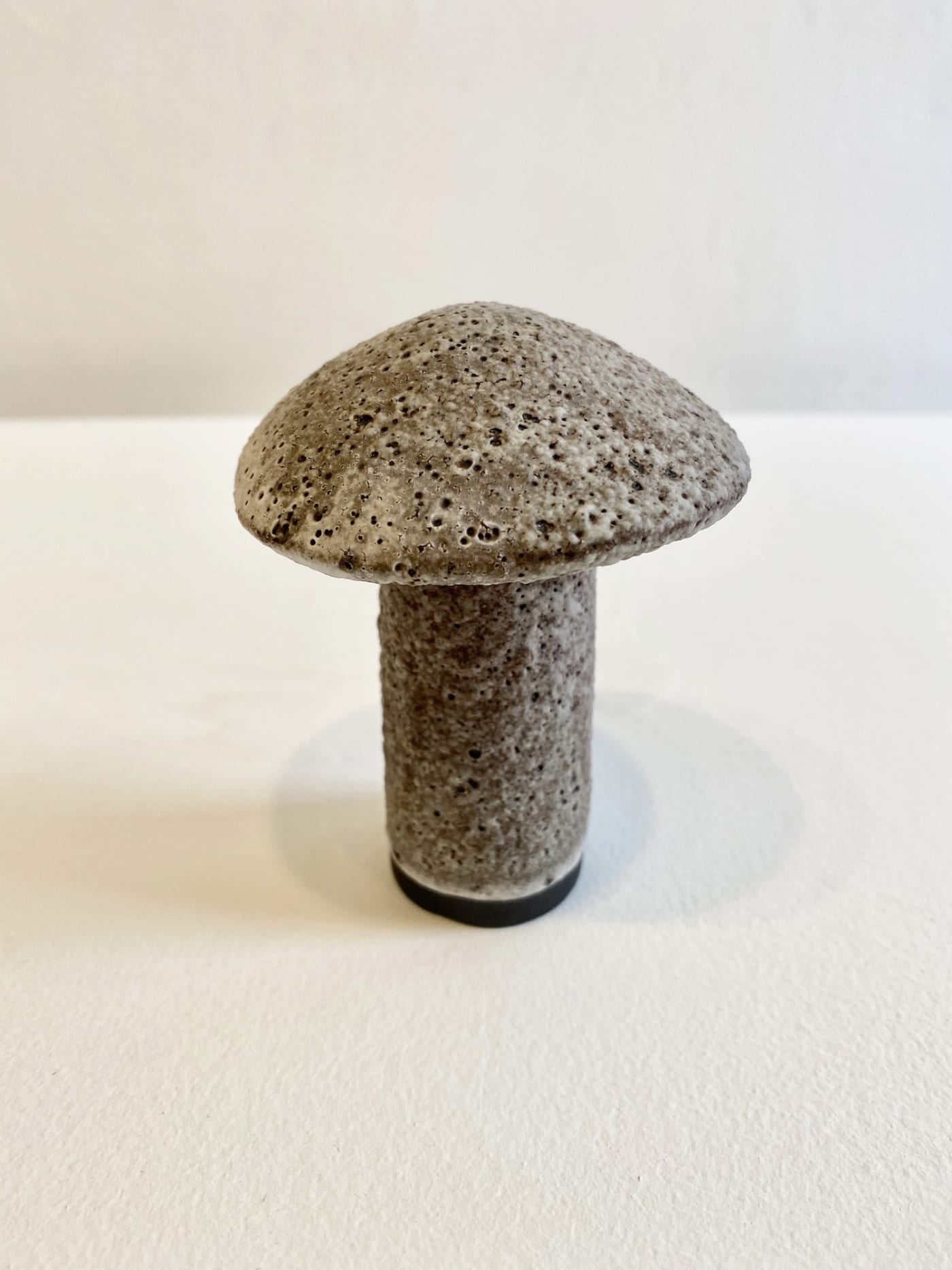 Jane Muir ceramic mushroom in textured grey
