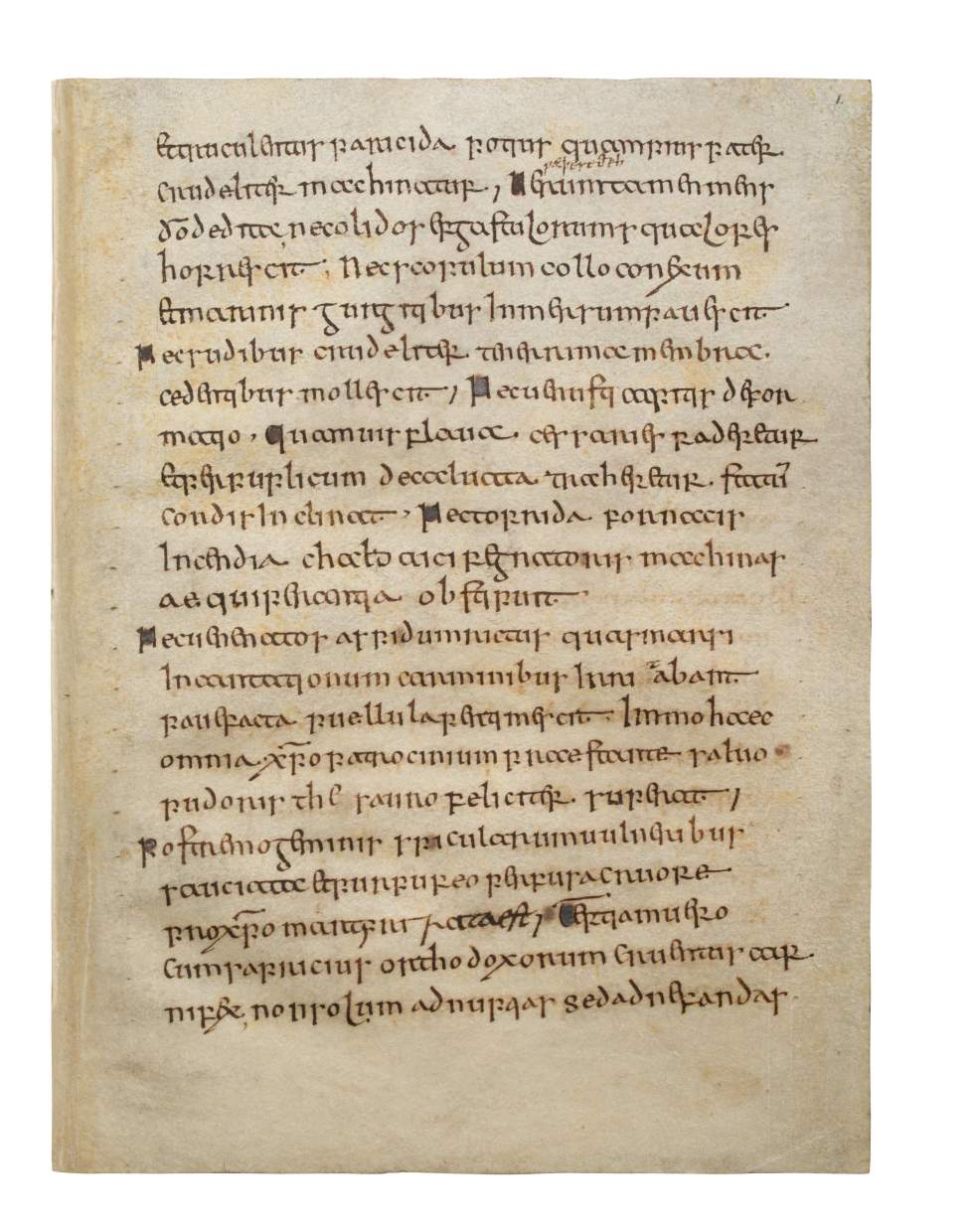 Early English Script - De Laude Virginitatis