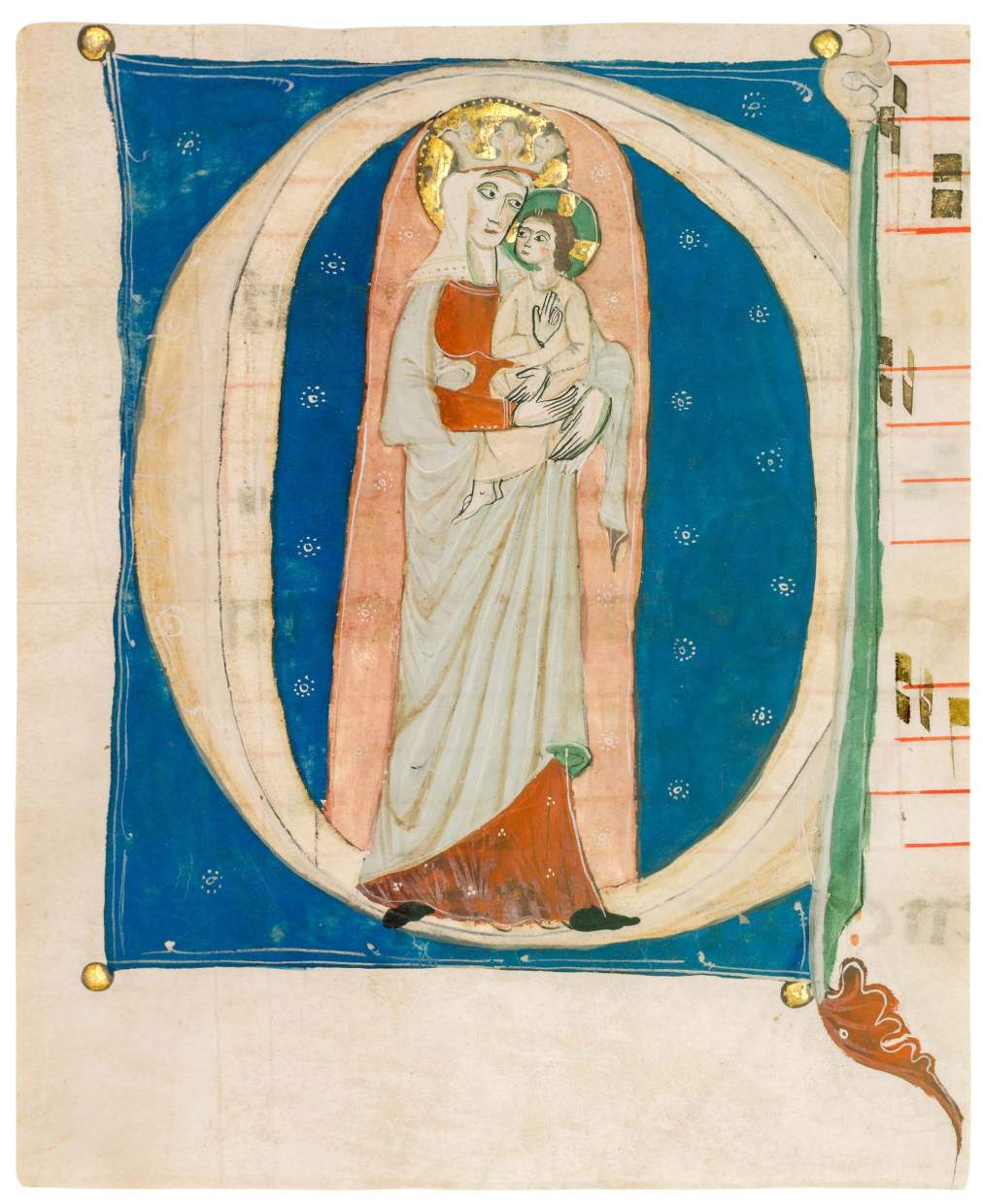 Virgin and Child from Dominican Antiphonal