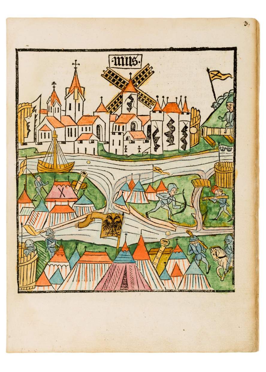 Swiss History 1477: The Burgundian Wars – in the Only Extant Fully-Coloured Copy