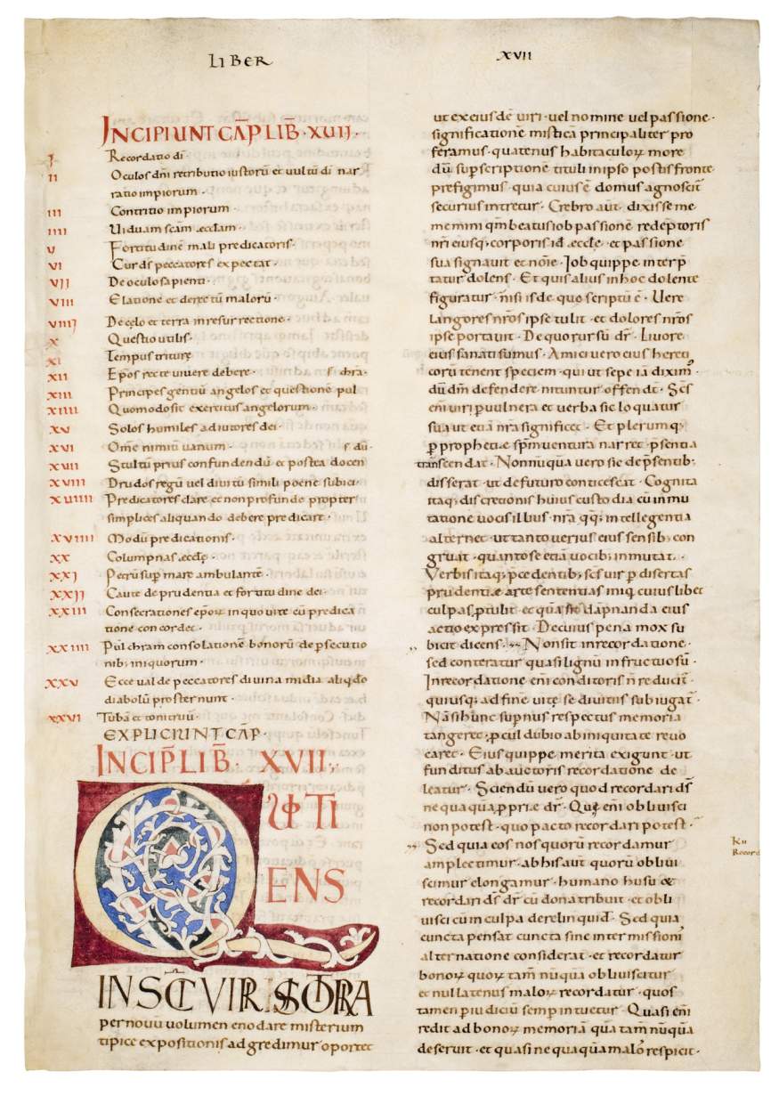 Decorated initial Q