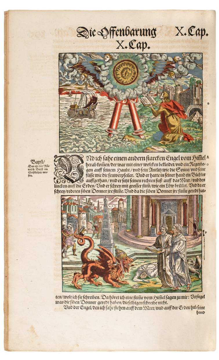 Famous, Luxuriously Illuminated Feyerabend Bible, Exquisitely Bound