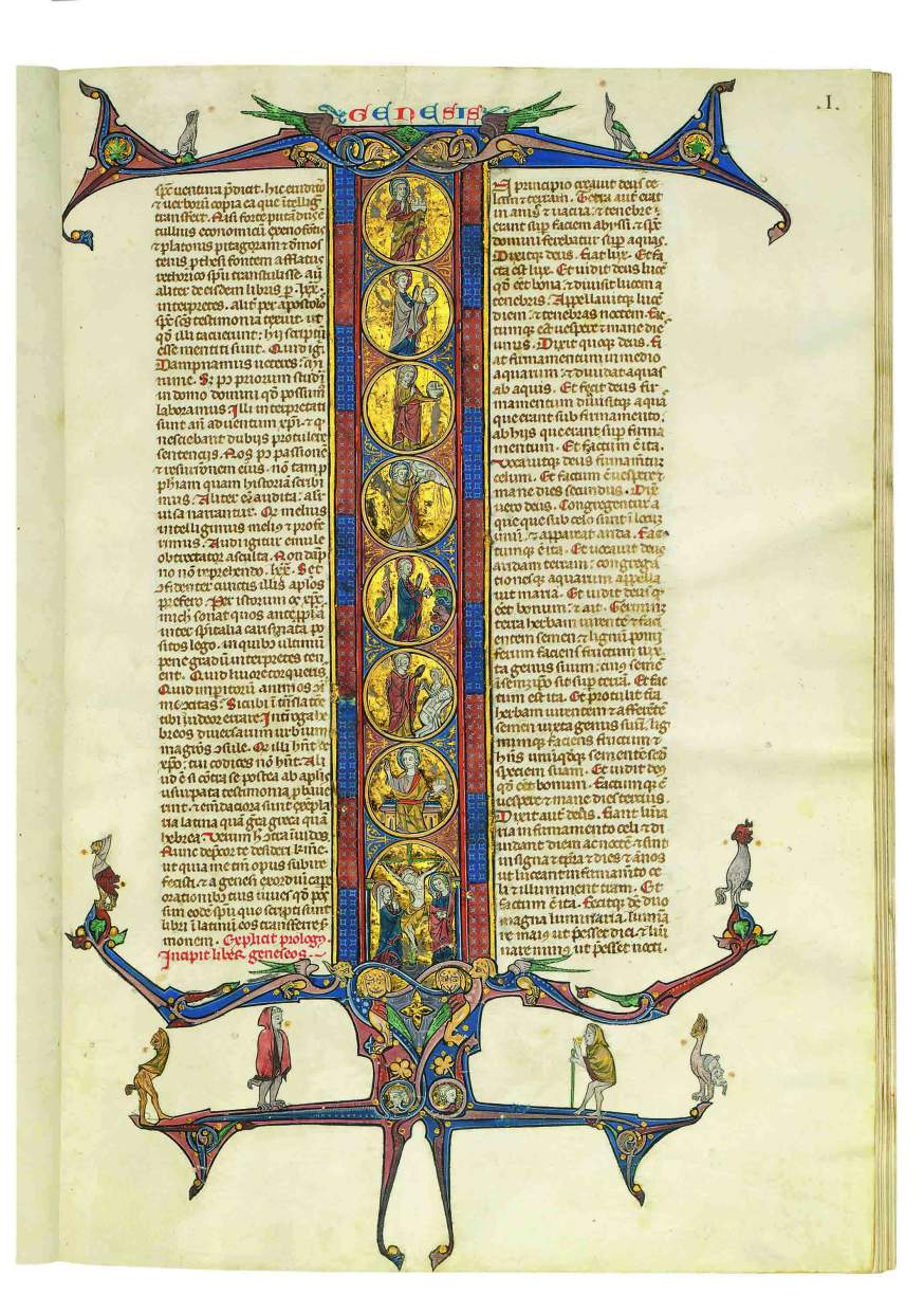 Extensively Decorated Latin Bible