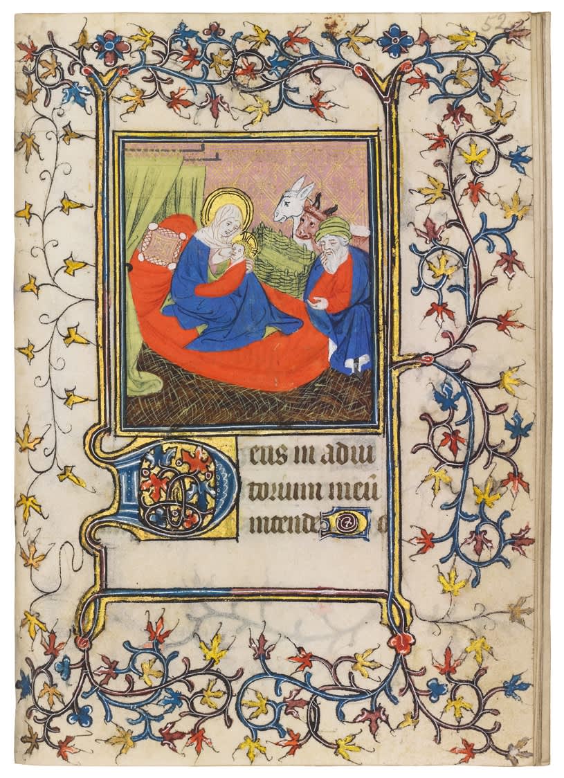 Elaborate Book of Hours with Vivid, Unusual Miniatures