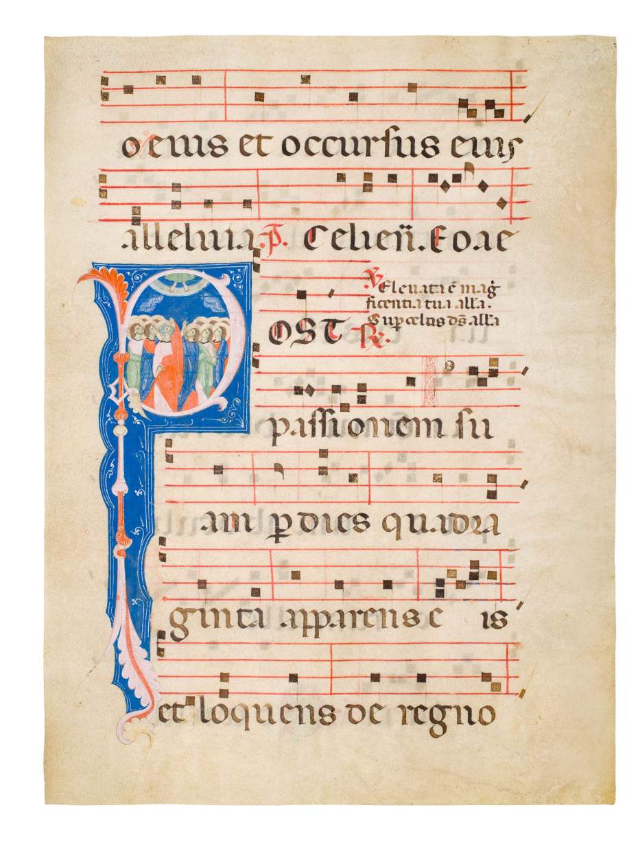 Marvellous Choir Book: The Ascension on a refined Leaf