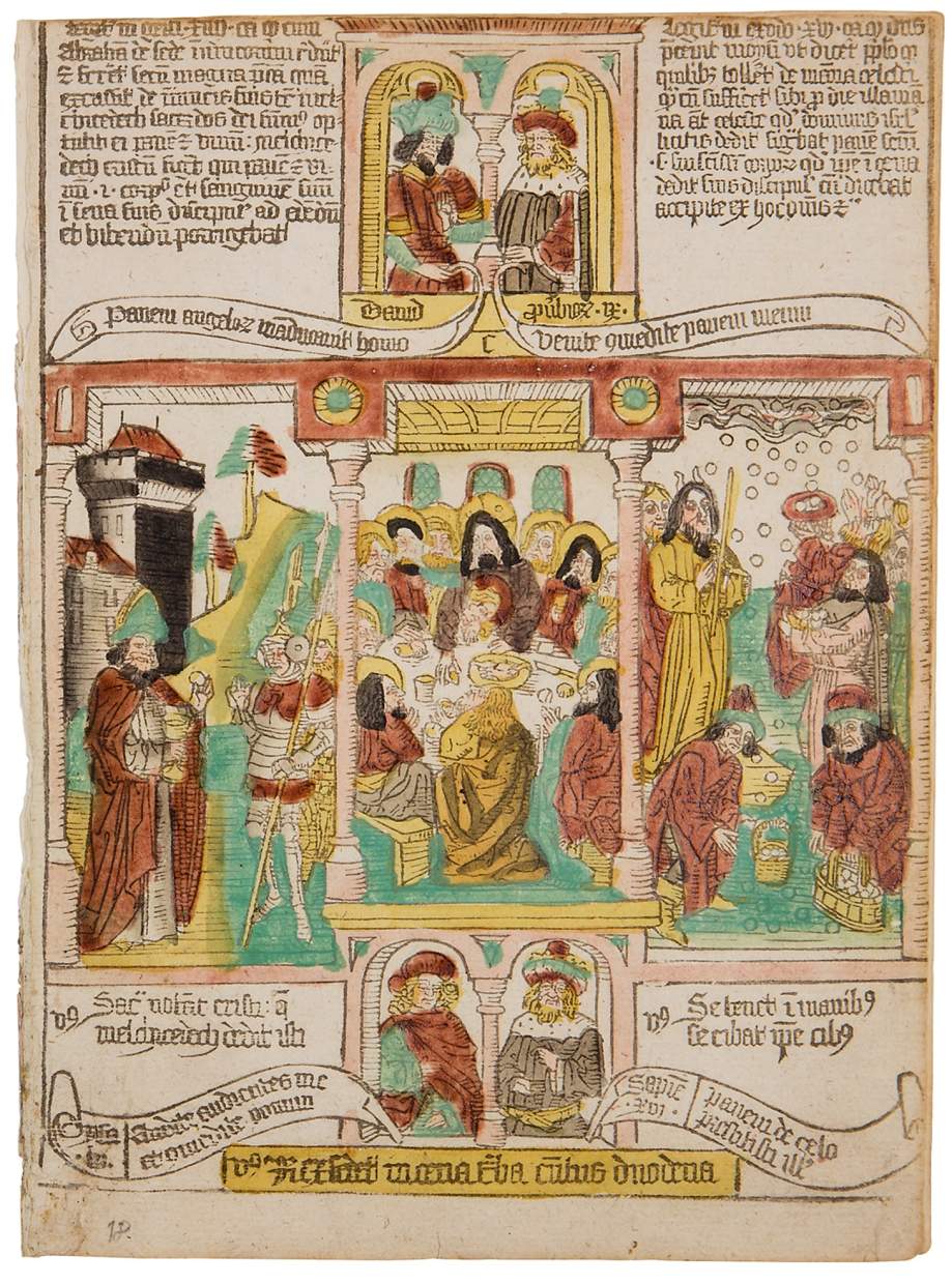 Biblia Pauperum, two bifolia