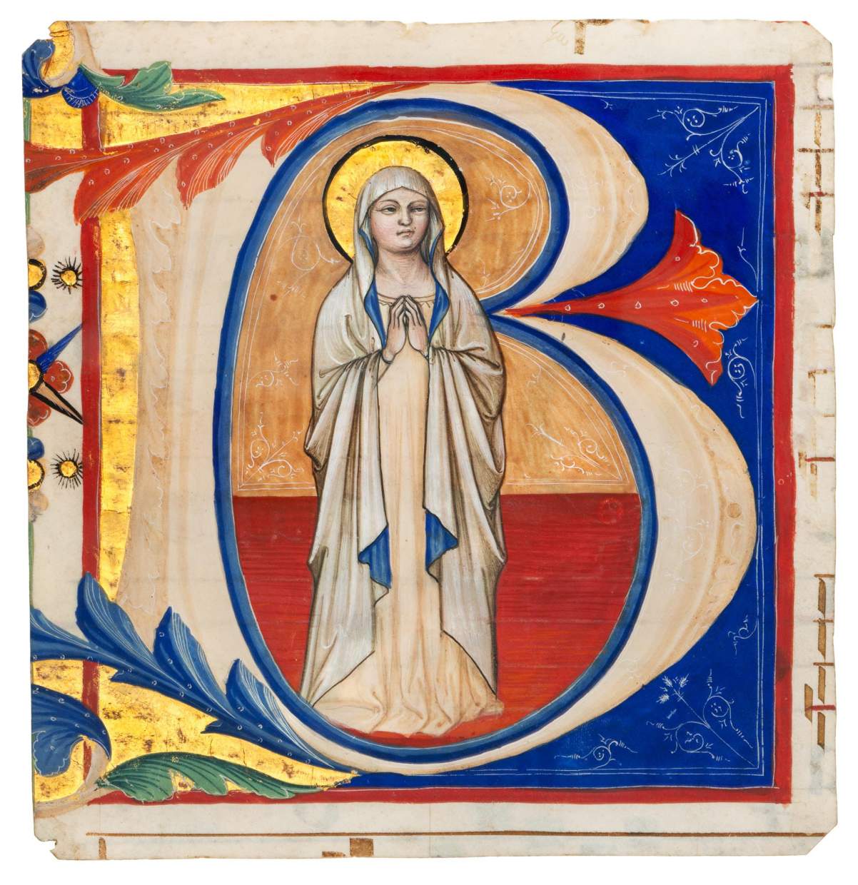 A young Virgin Mary at Prayer