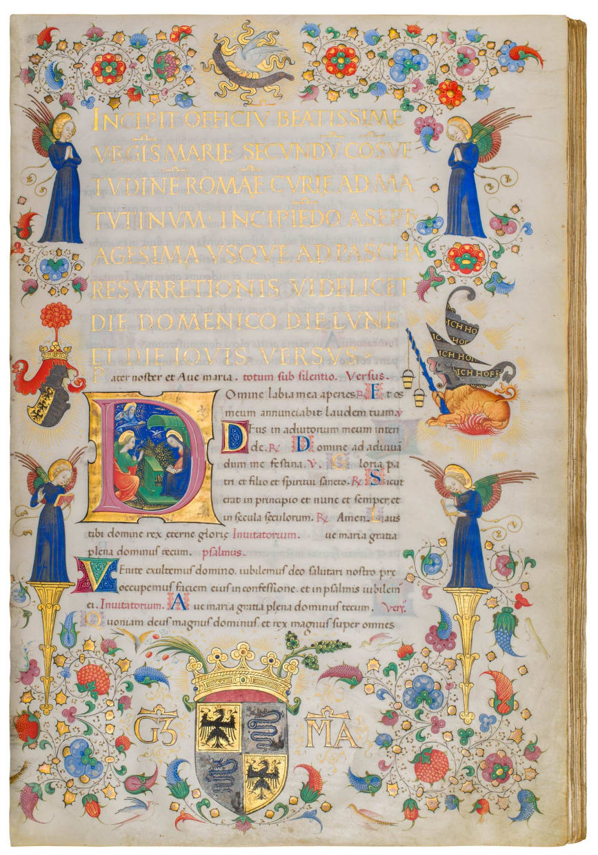 Book of Hours for Galeazzo Maria Sforza, use of Rome