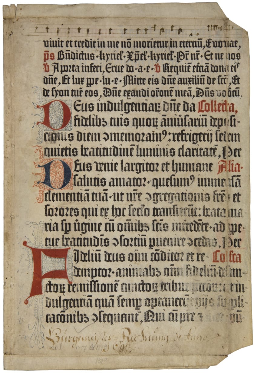 Psalterium Moguntium – Two leaves from the Mainz Psalter