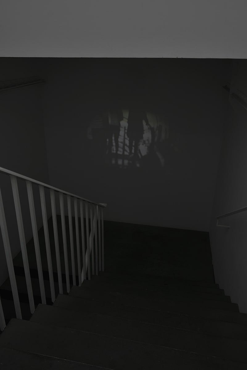 If you go downstairs, there's a short video that was shot at the Centre Pompidou. In it, we see people...