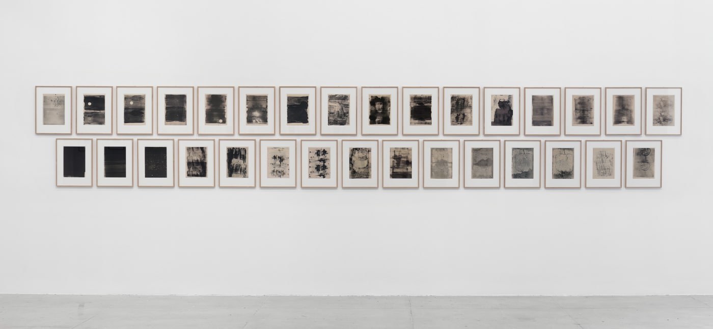 Installation view of Gerhard Richter's prints at Marian Goodman Gallery, New York