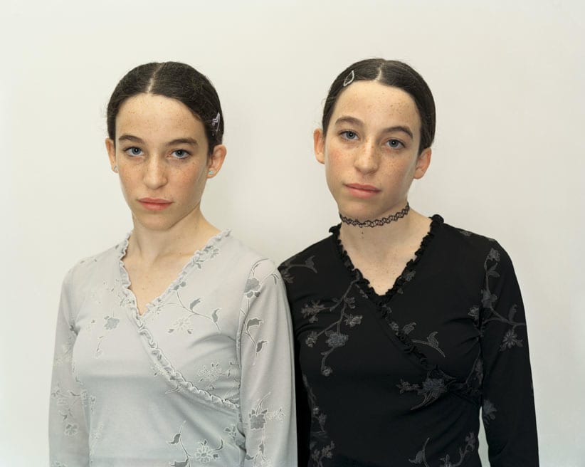 A Rineke Dijkstra photograph of twins Chen and Efret