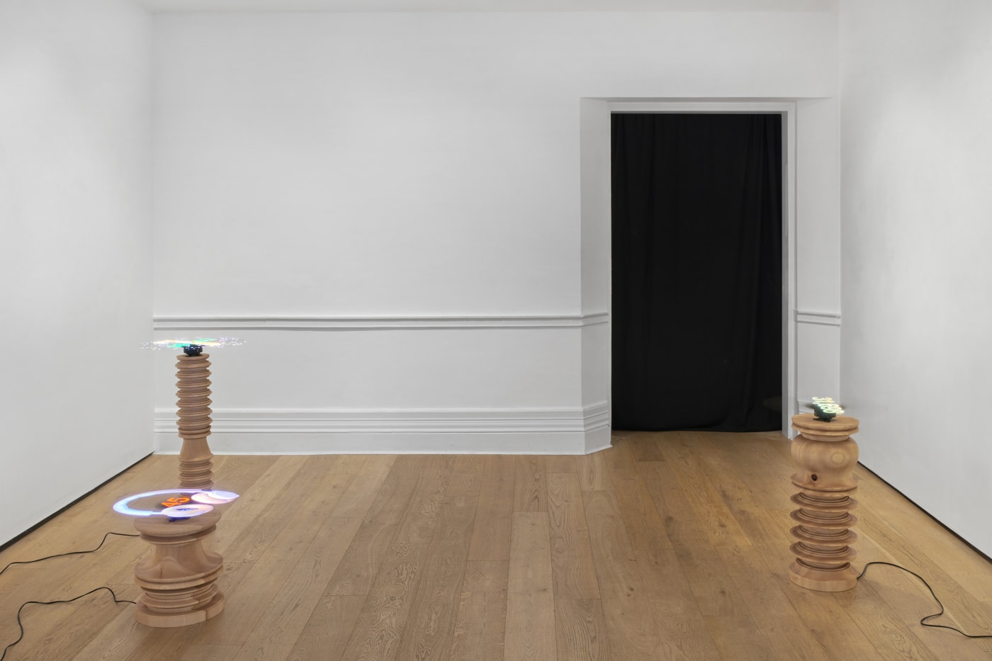 Aleksandra Domanović's 'Worldometers' (2021) at On Hannah Arendt: Truth & Politics, Richard Saltoun Gallery London, 2021