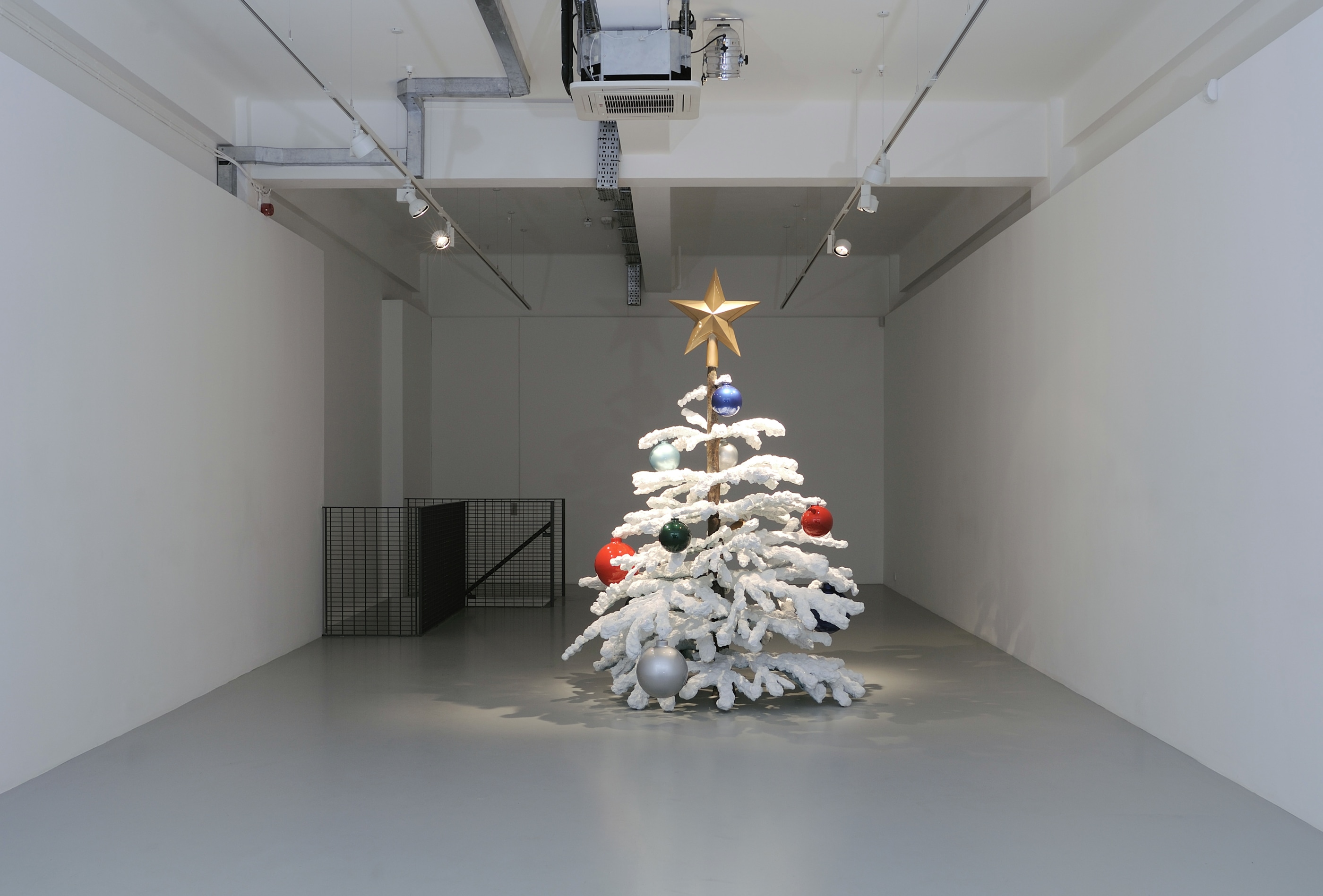 Philippe Parreno's very first tree, entitled Fraught Times: For Eleven Months of the Year It’s an Artwork and in December...