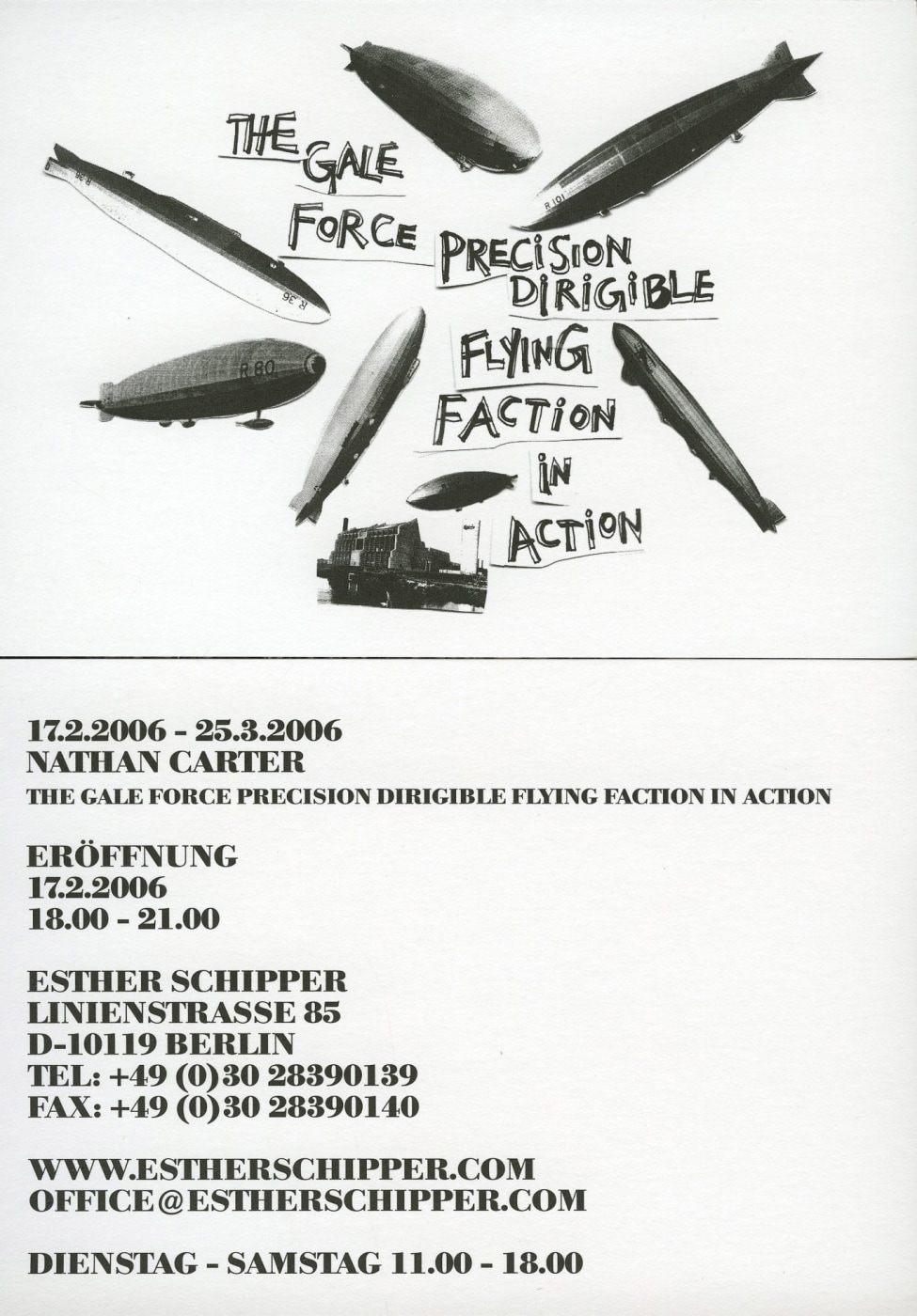 The Gale Force Precision Dirigible Flying Faction Feb Mar2006 Exhibition Flyer Front Back