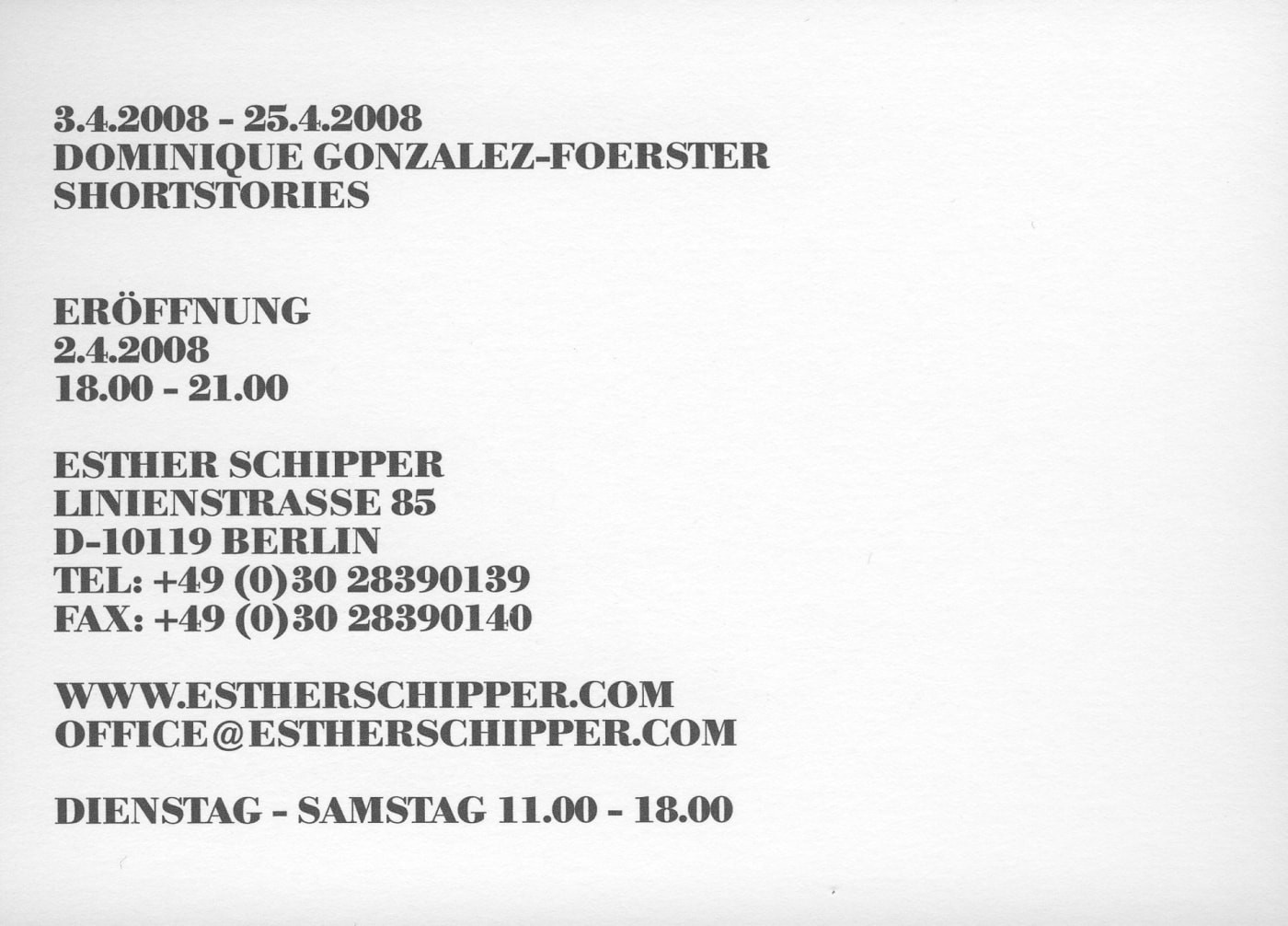 20180720 Shortstories Apr2008 Exhibition Flyer