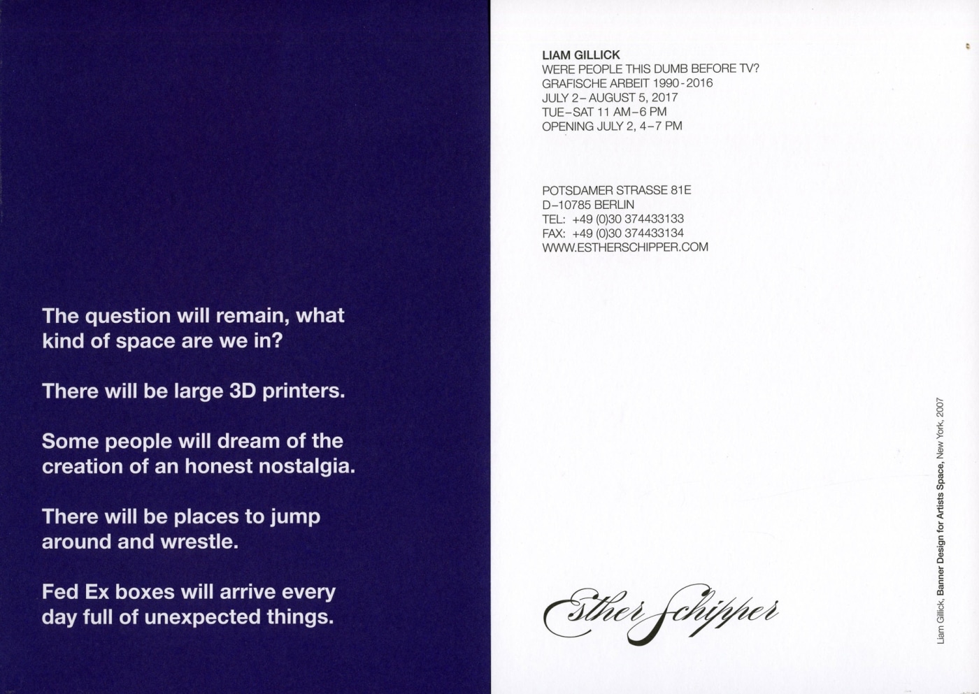 Were People This Dumb Before Tv Lg Jul Aug 2017 Exhibition Flyer Front Back