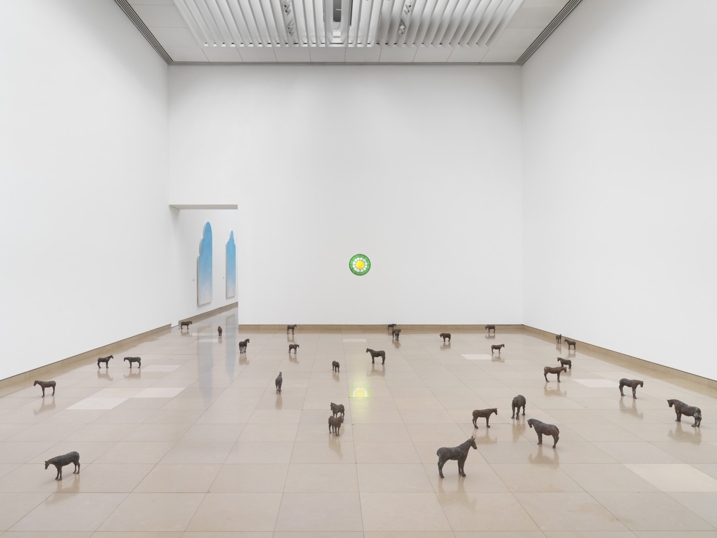 7 Primal 2013 Green White Yellow Clock 2013