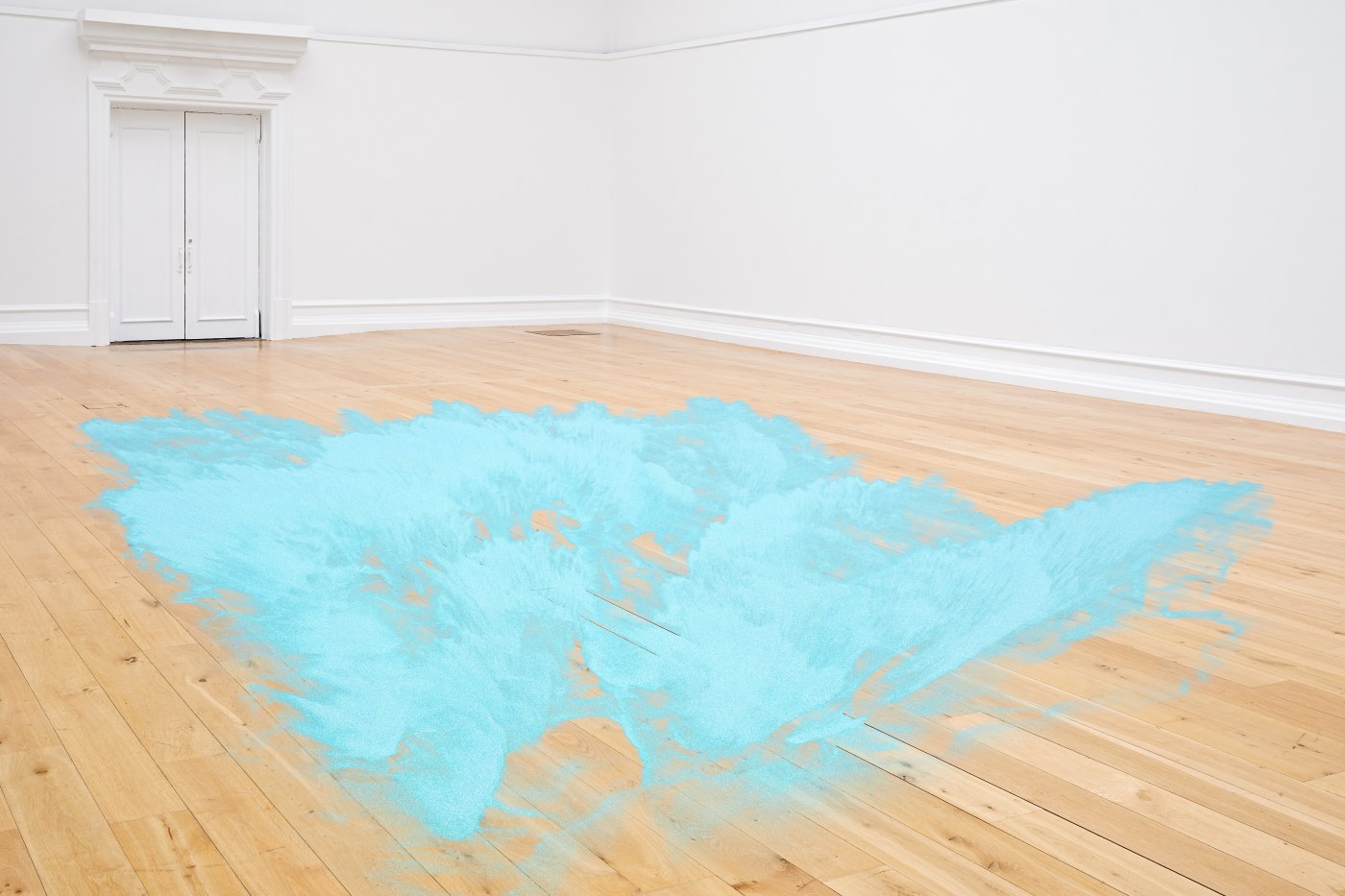 Installation View Of Untitled Blue Glitter 2015 Ongoing Ann Veronica Janssens At Slg Photo Andy Stagg 2