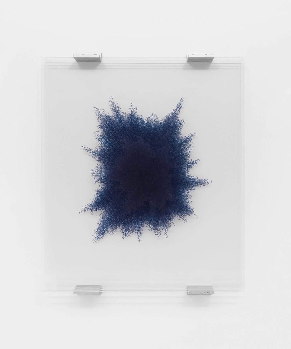 Idris Khan, After the setting sun (Indigo), 2025