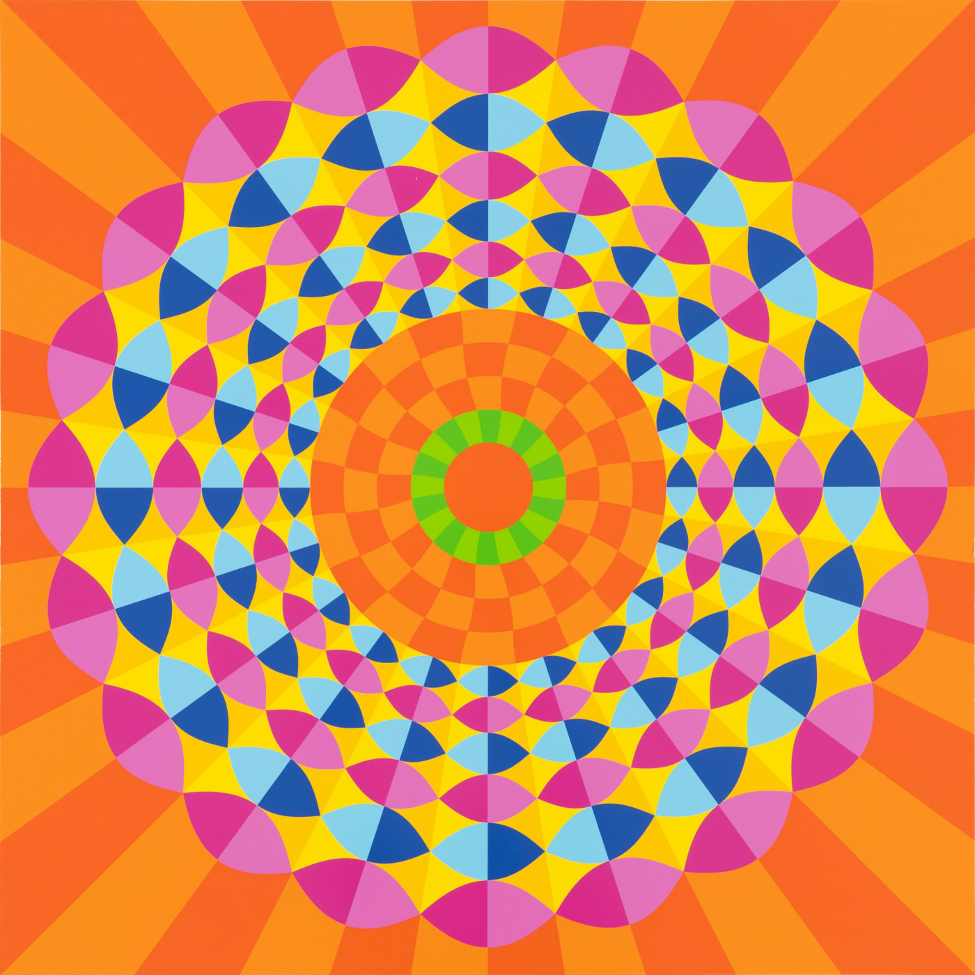 Yinka Ilori, Diamond rays, 2024