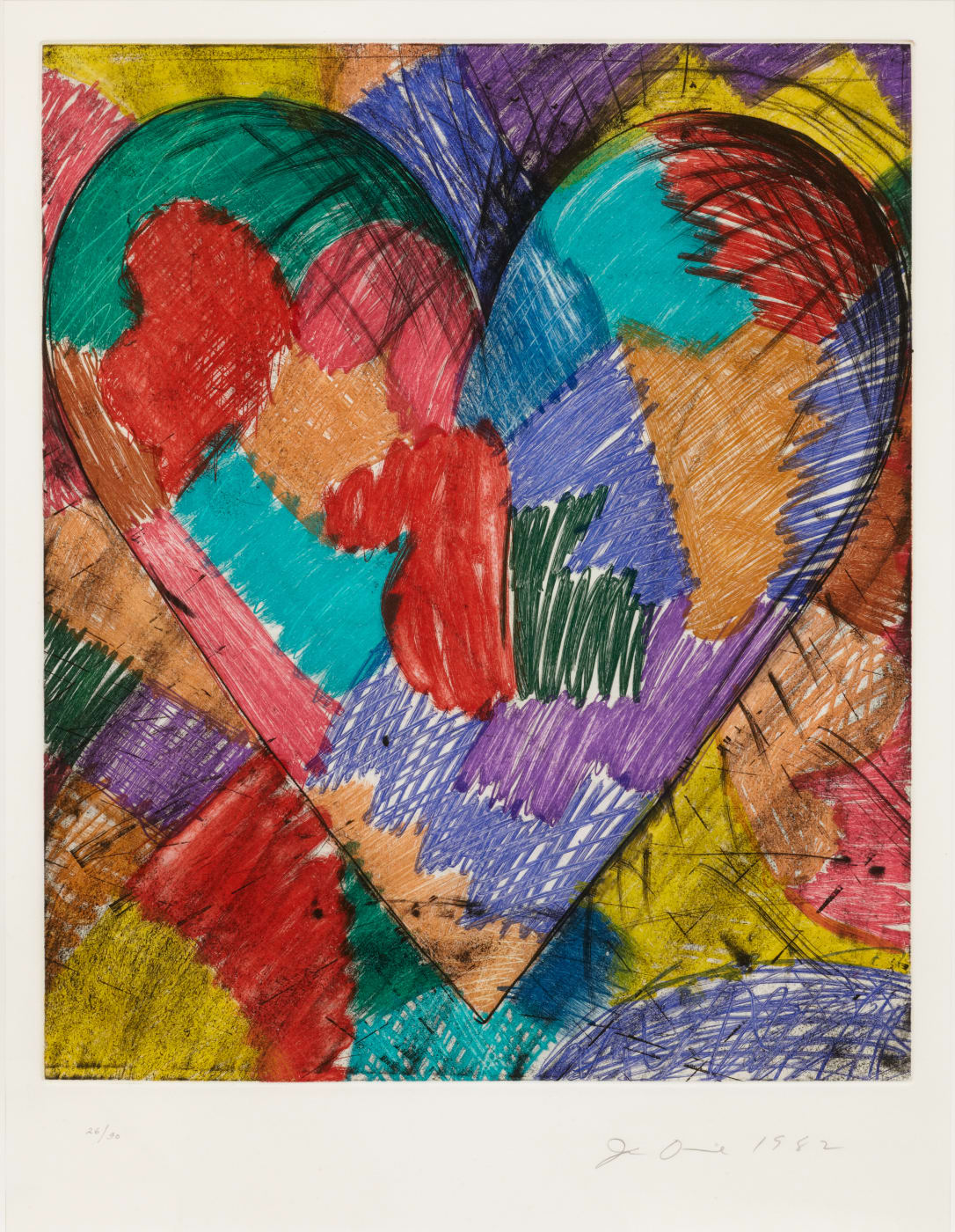 Jim Dine, The Heart Called Paris Spring, 1982
