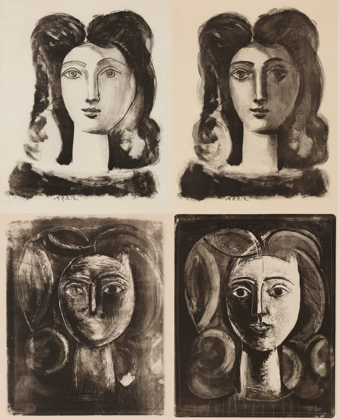 Tête de Jeune Fille (States I-IV)