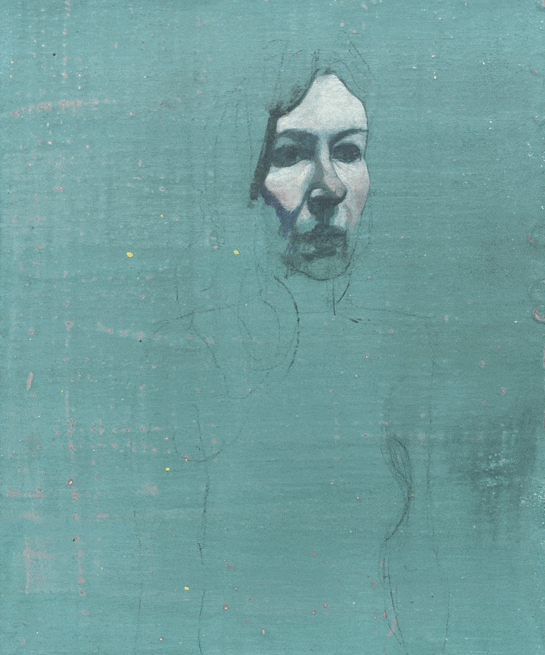 Wright has referred to the surreal depictions of his subjects as 'pseudo portraits,' referencing themes of identity and the sitter's...