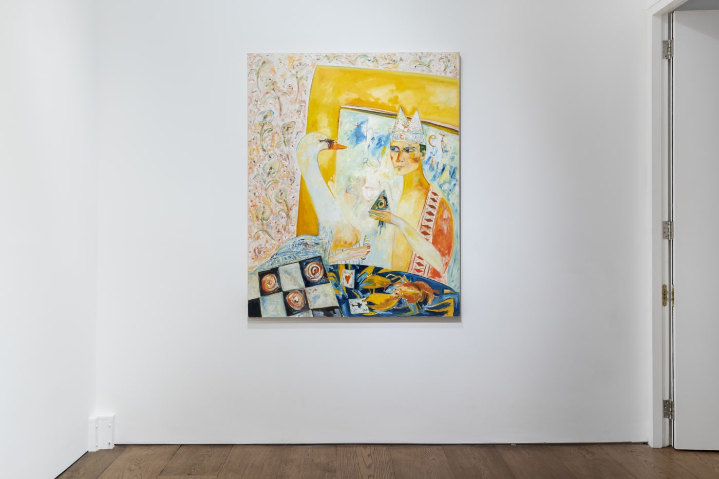 John Bellany (1942 - 2013) The Swan Holds The Key To Sensuality, 1985 Oil on canvas 152.4 x 121.9 cm...