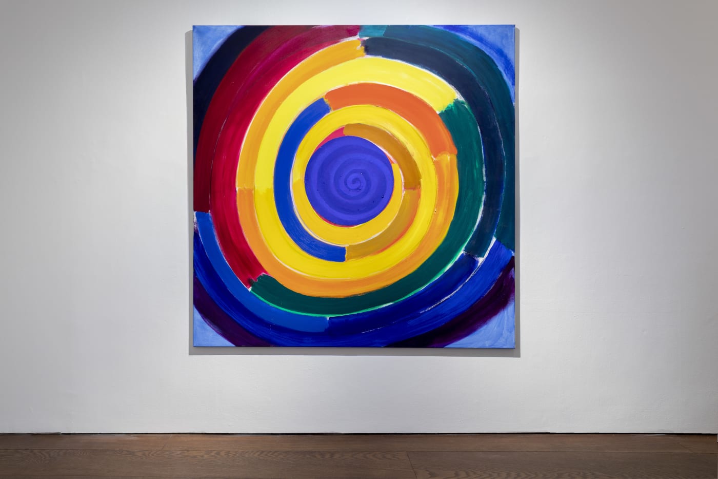 Terry Frost (1915 - 2003) Mid Blue Moon Dream Spiral, 1997 Oil on canvas 190.5 x 190.5 cm Over the...