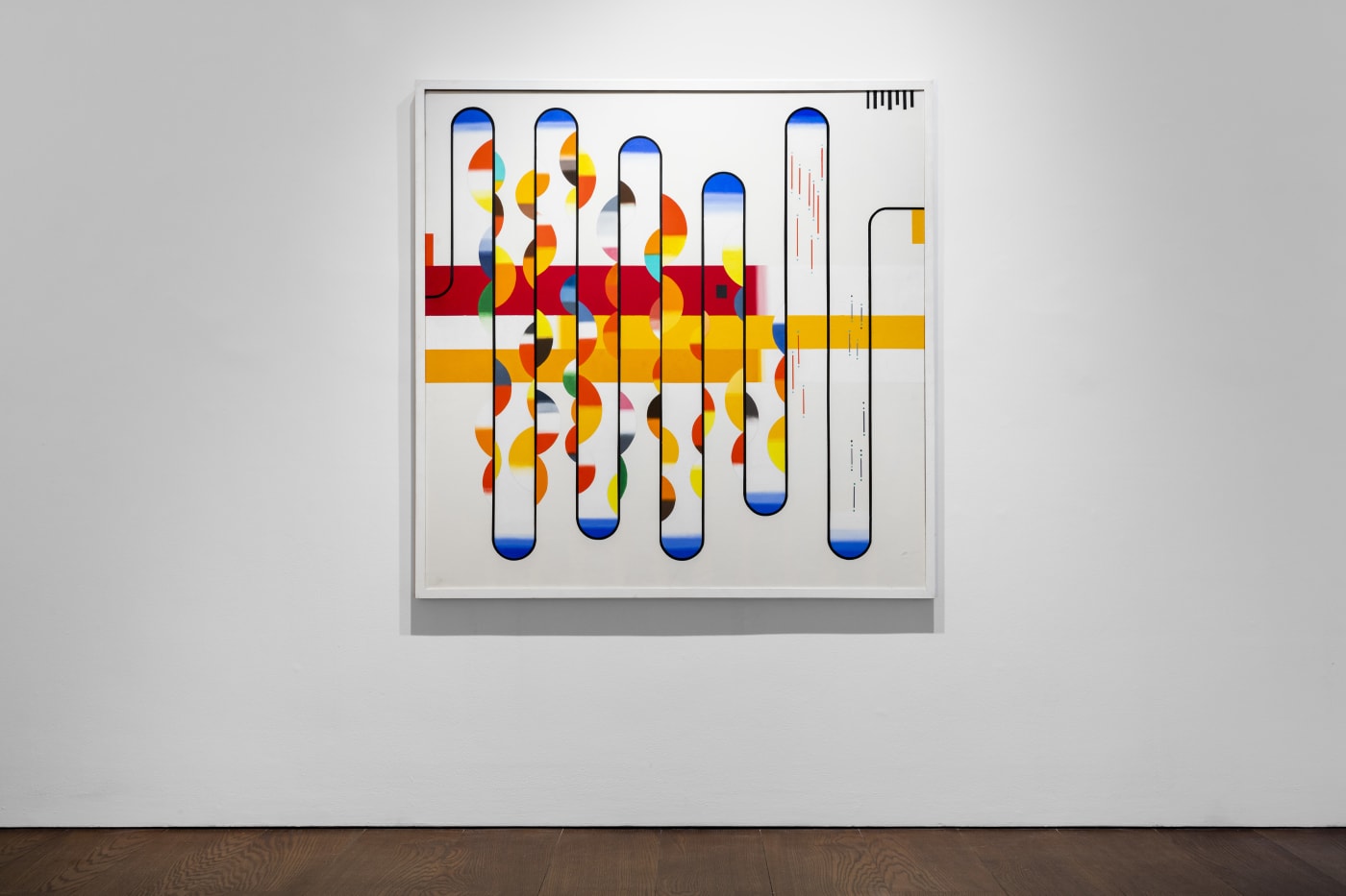 Jack Smith (1928 - 2011) Rise and Fall. Light and Sound 2, 1984 Oil on canvas 152.5 x 152.5 cm...