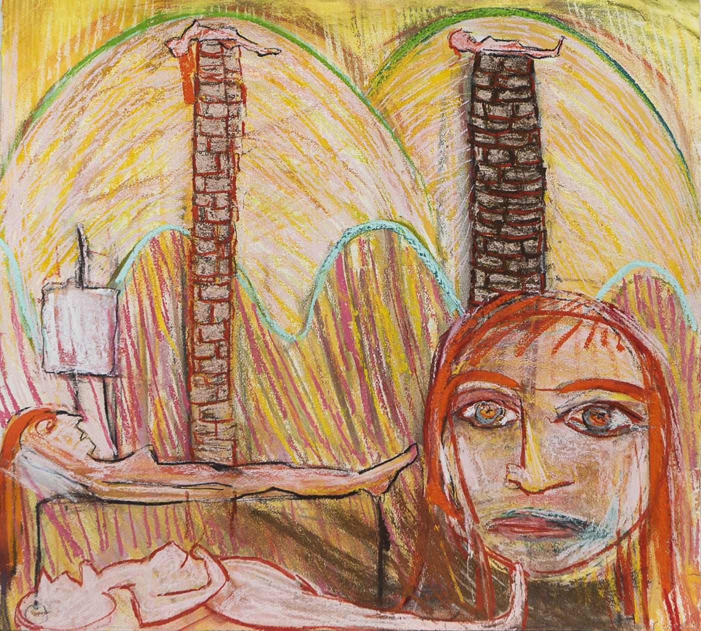 AMANDA FAULKNER Vegetative State, 2020 Chalk pastel on paper 52 x 58 cm | 20 1/2 x 22 7/8 in...