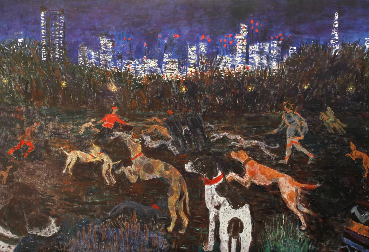 SUSAN WILSON The Flight and Chase Through the Woods - Third Story on the Fifth Day, 2020 Oil on linen...