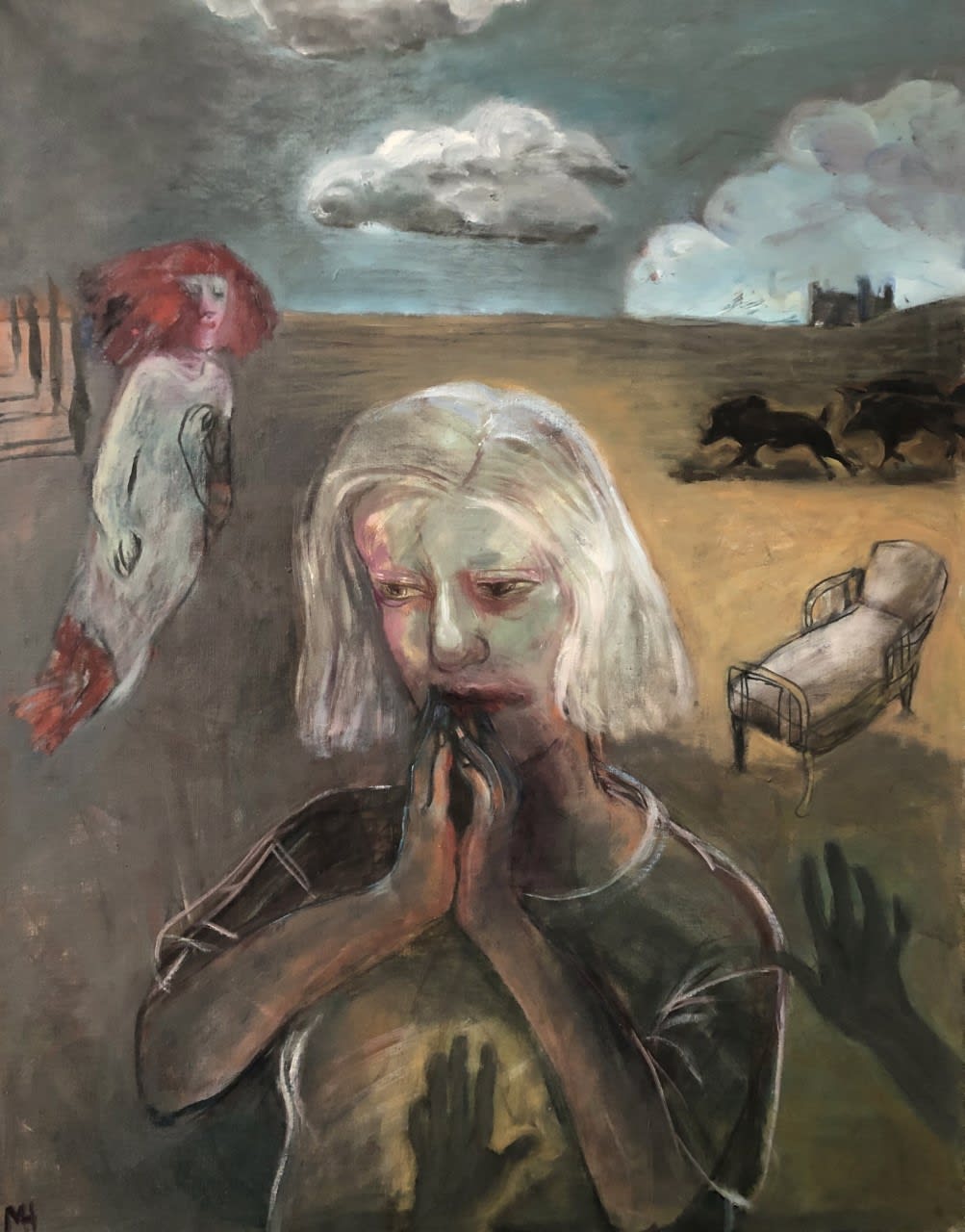 MARCELLE HANSELAAR The Long Goodbye, 2020 Oil on canvas 91 x 71 cm | 35 7/8 x 28 in Enquire...
