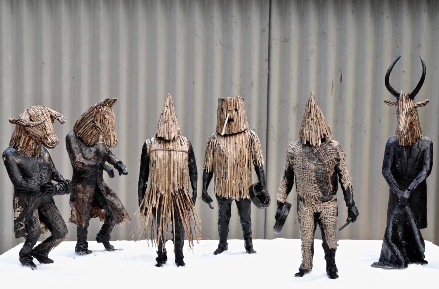 TIM SHAW The Mummers' Tongue Went Whoring Amongst the People, 2020 Wax and straw, to be cast and editioned in...