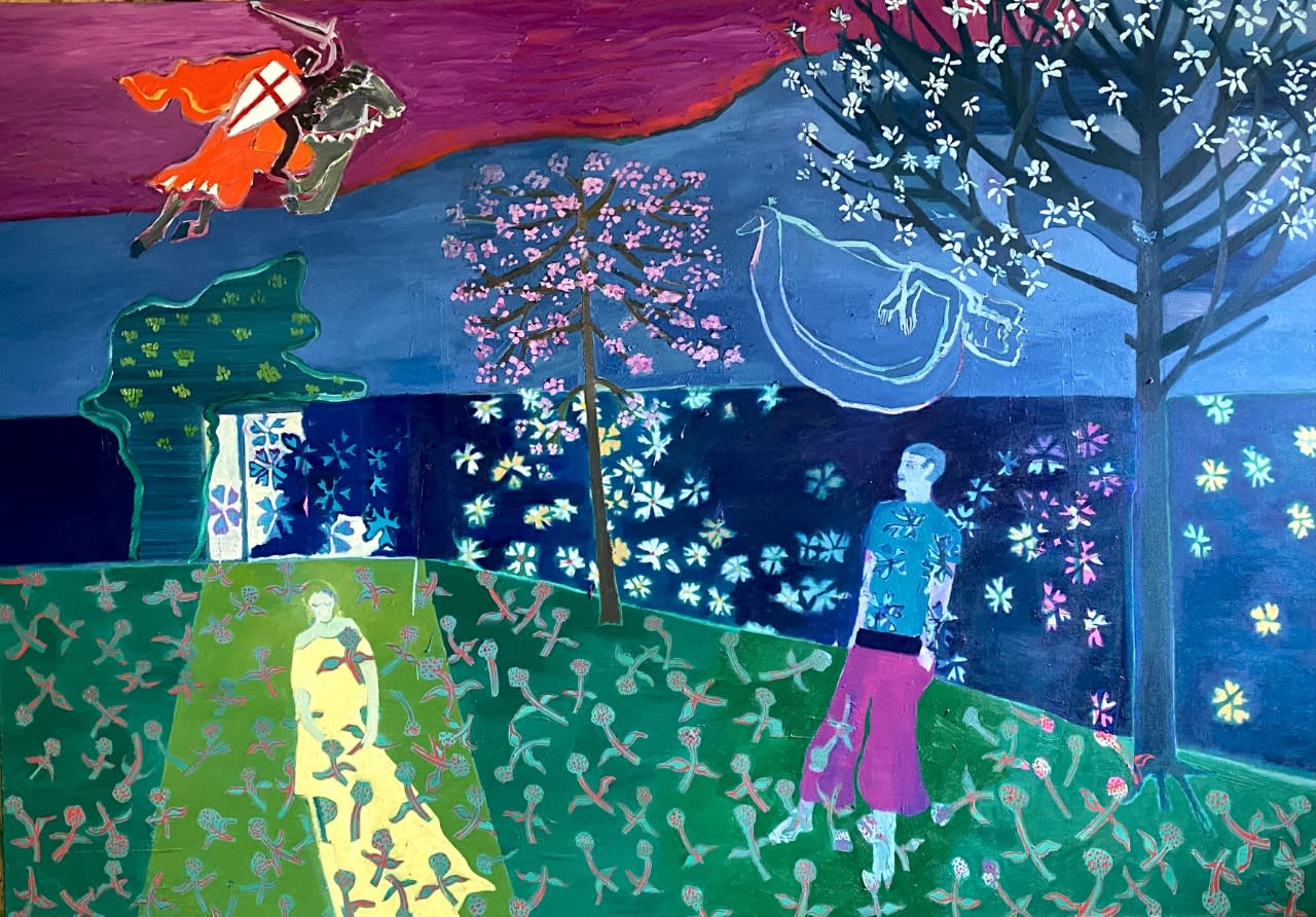 TOM HAMMICK Returning from the Wars, 2020 Oil on canvas 140 x 200 cm | 55 x 78.5 in SOLD