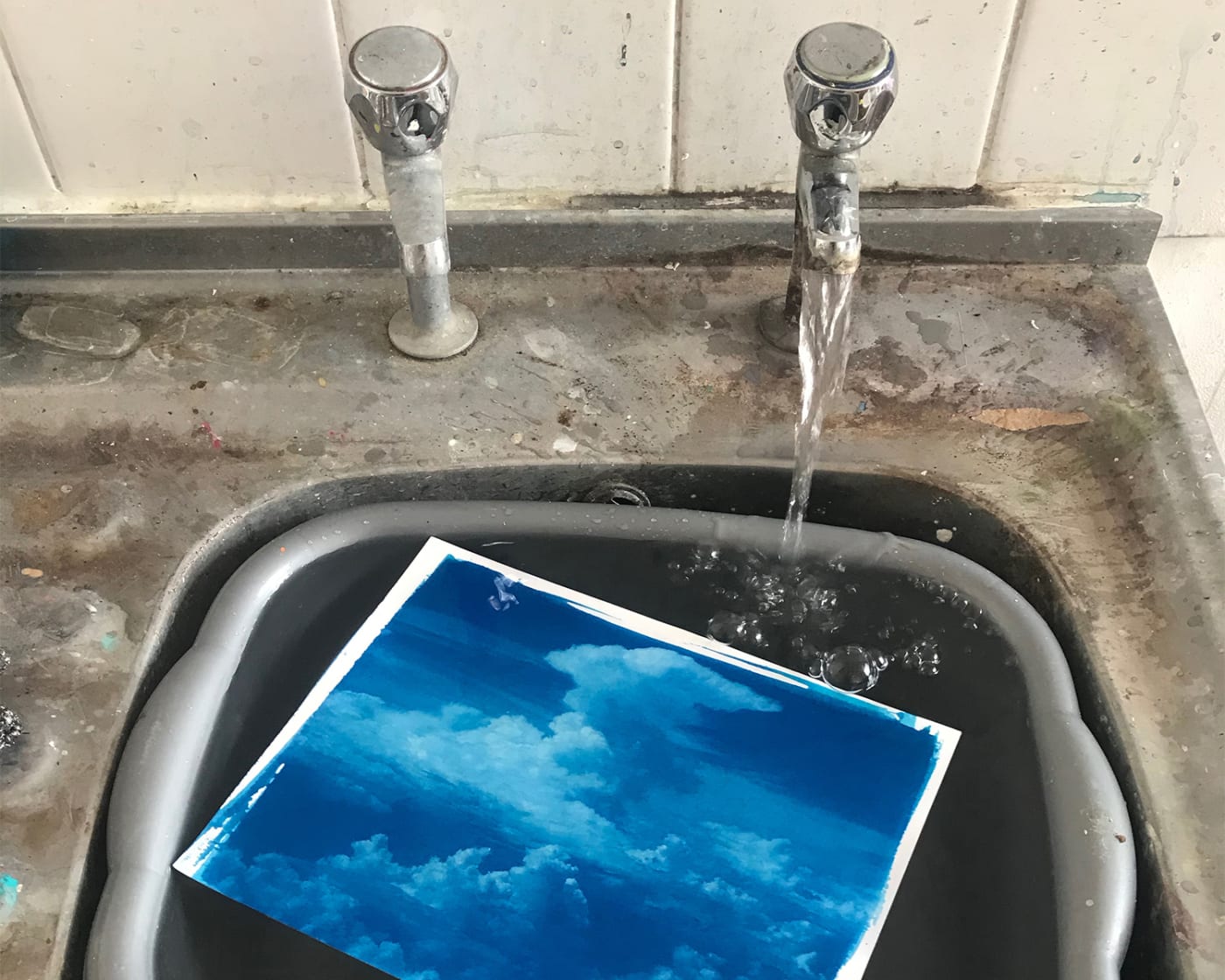 The early results were often ‘wrong’ – and not what I intended at all, but the cyanotypes had a hold...