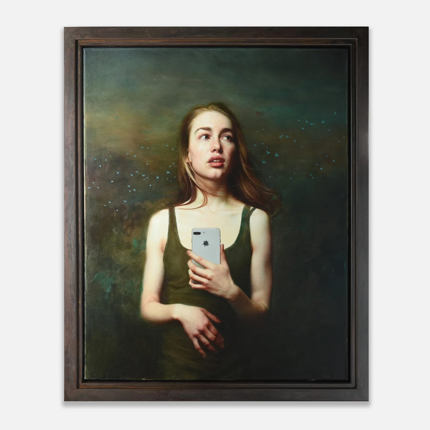 1. Griffiths is an extremely skilled oil painter, achieving a glossy, realistic style