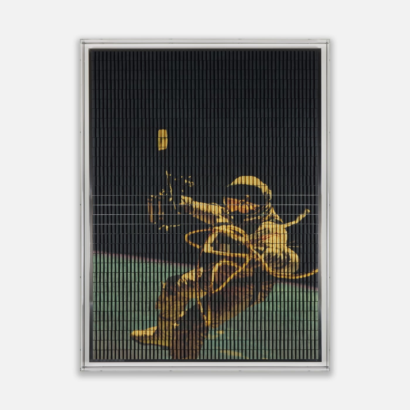 Composed of precisely rolled one-dollar bills, Montoya&rsquo;s Space Walk echoes two of Andy Warhol&rsquo;s most iconic works: 200 One Dollar...