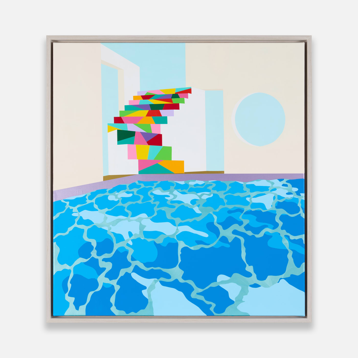 The cerulean which Hockney uses in his paintings and lithographs is a recent phenomenon; a synthesised blue pigment which only...