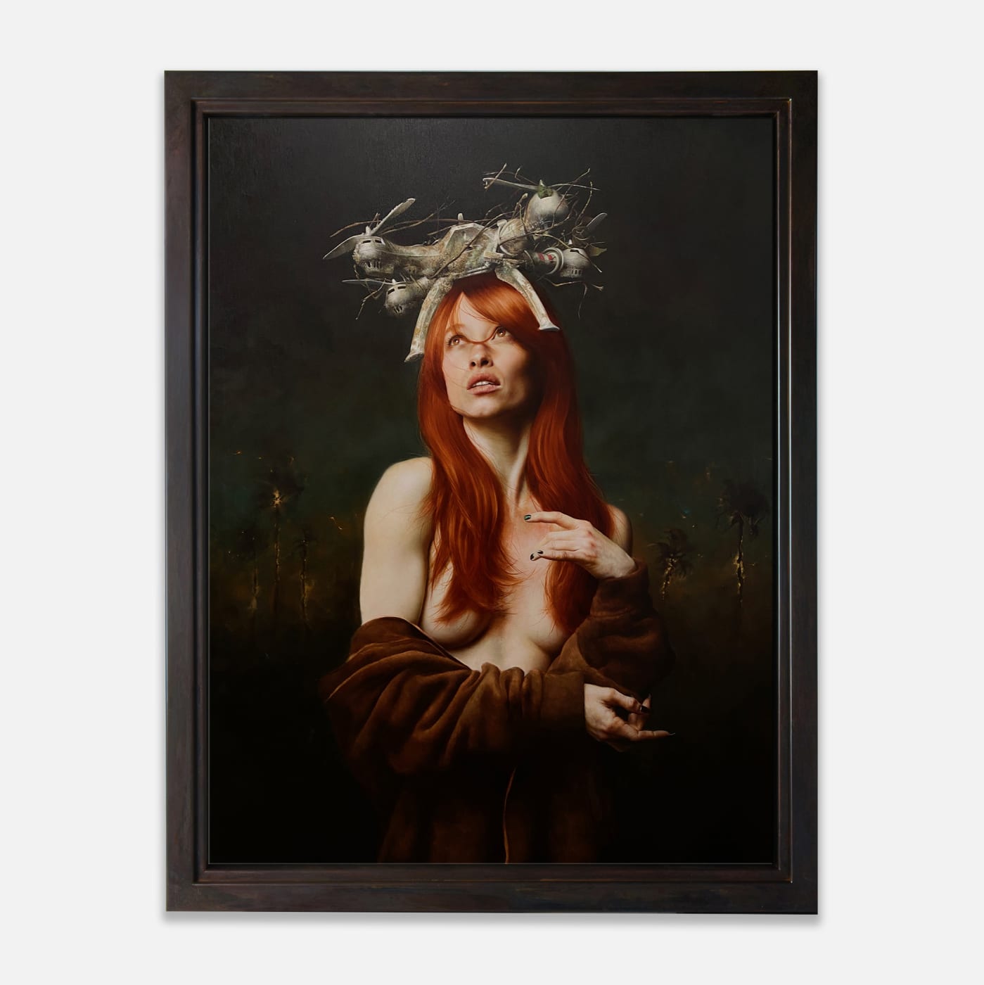 Hanging in the altar as a climactic moment of the exhibition is Mitch Griffiths’ painting Shrine. This stunning portrait captures...