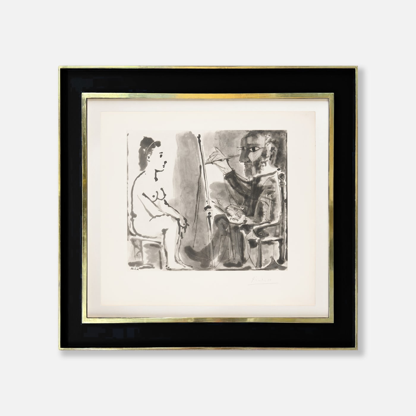 Hockney explored this imagined dialogue further in The Student: Homage to Picasso (1973), produced around the same time. In that...